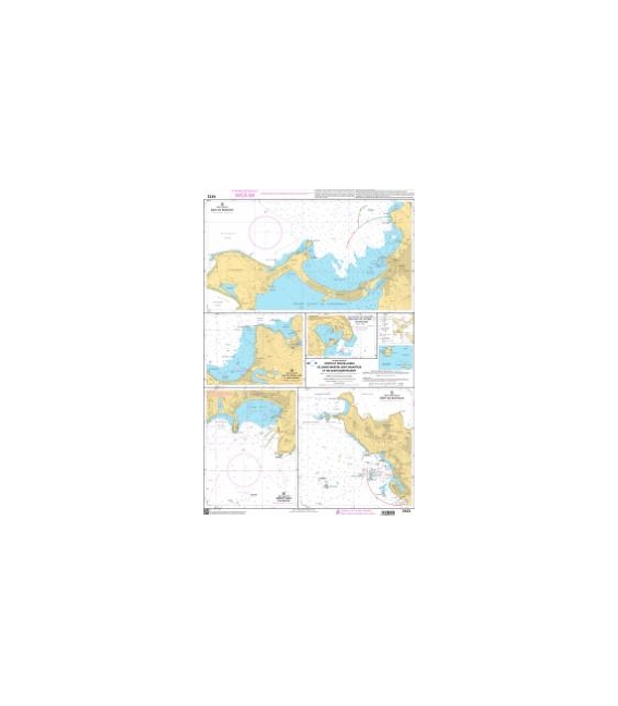 OceanGrafix French (SHOM) Nautical Chart 7472 Ports et mouillages de Saint-Martin (Sint Maarten) et de Saint-Barthélemy