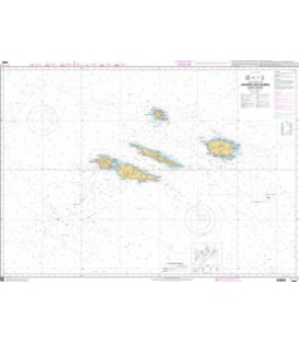 OceanGrafix French (SHOM) Nautical Chart 7605 Archipel des Açores - Groupe Central
