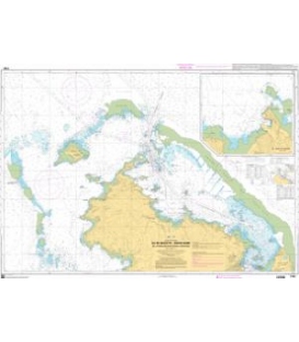 OceanGrafix French (SHOM) Nautical Chart 7492 Île de Mayotte - Partie Nord - De la Passe des Îles Choazil à Dzaoudzi