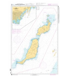 OceanGrafix French (SHOM) Nautical Chart 7562 Lanzarote et Fuerteventura