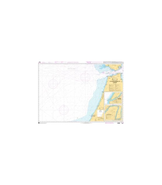 OceanGrafix French (SHOM) Nautical Chart 7550 Du Détroit de Gibraltar à Kenitra