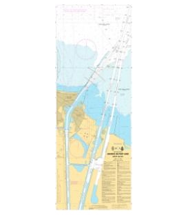 OceanGrafix French (SHOM) Nautical Chart 7543 Abords de Port-Saïd (Būr Sa`īd)