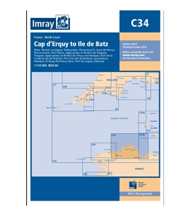 Imray Chart C34 Cap d'Erquy to Ile de Batz