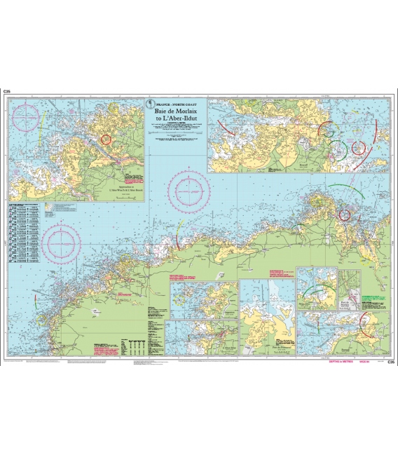 Imray Chart C35 Baie de Morlaix to L'Aber-Ildut
