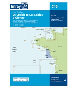 Imray Chart C40 Le Croisic to Les Sables d’Olonne