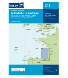 Imray Chart C42 La Rochelle to Santander
