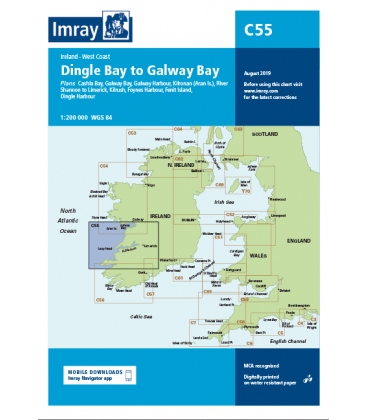 Imray Chart C55 Dingle Bay to Galway Bay