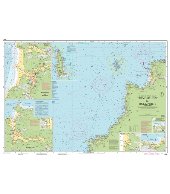 Imray Chart C58 Trevose Head to Bull Point