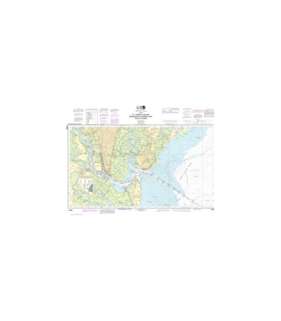 NOAA Chart 11506 St. Simons Sound, Brunswick Harbor and Turtle River