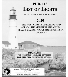 Pub. 113 - The West Coasts of Europe and Africa, the Mediterranean Sea, Black Sea and Azovskoye More (Sea of Azov), 2020 Edition