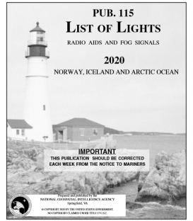 Pub. 115 - Norway, Iceland and the Arctic Ocean, 2020 Edition