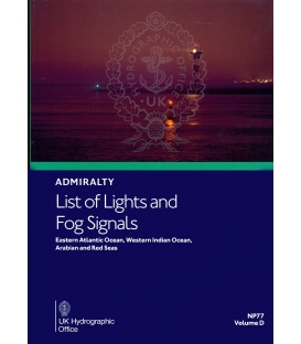 Admiralty List of Lights & Fog Signals NP77 Vol. D Eastern Atlantic O.,  Western Indian O.,  Arabian & Red Seas, 3rd 2022