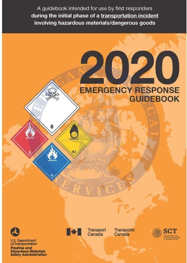10-pk J 2020 Emergency Response Guidebook Pocket Size Softbound 4 x 5.5 - English ERG Helps Satisfy 49 CFR 172.602 DOT Requirement Keller & Associates J 