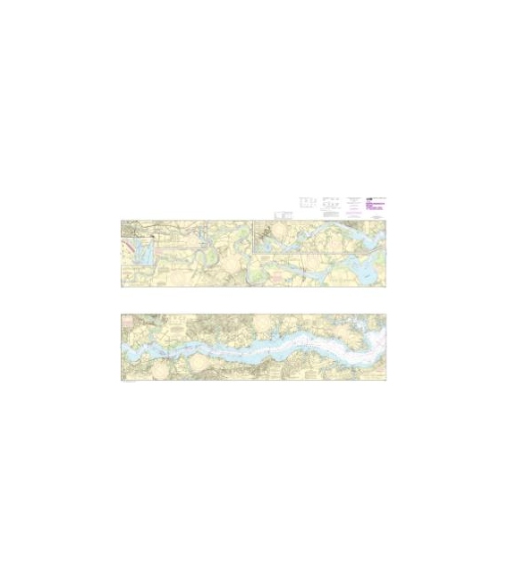 NOAA Chart 12237 Rappahannock River Corrotoman River to Fredericksburg