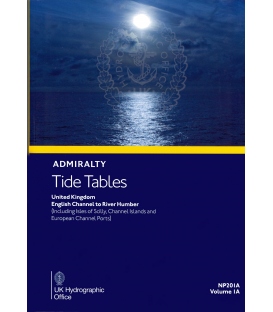 NP201A Admiralty Tide Tables (ATT) Volume 1A, United Kingdom English Channel to River Humber, 2022 Edition