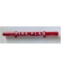 Fire Plan Holder – Stainless Steel (red coated)