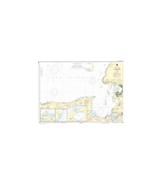 NOAA Chart 14962 St. Marys River to Au Sable Point - Whitefish Point - Little Lake Harbors - Grand Marais Harbor