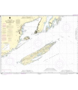 NOAA Chart 14968 Grand Portage Bay, Minn. to Shesbeeb Point, Ontario