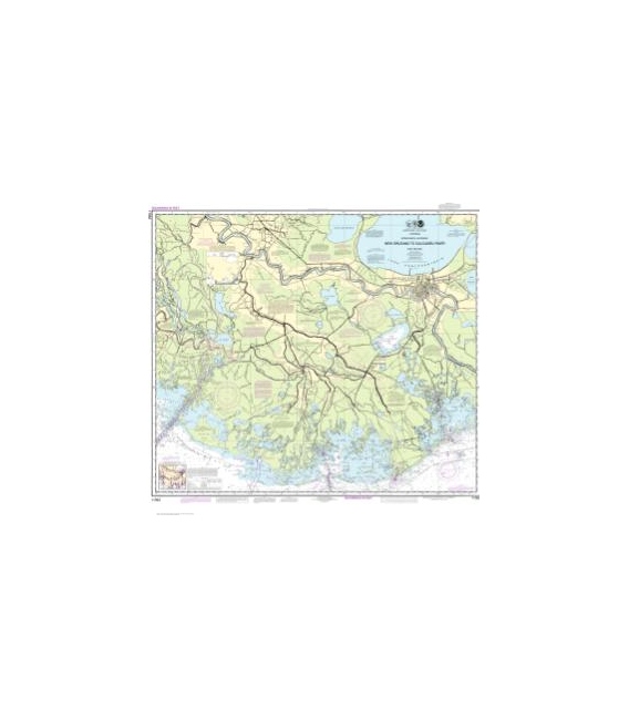 NOAA Chart 11352 Intracoastal Waterway New Orleans to Calcasieu River East Section