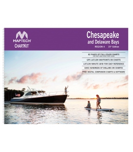 Maptech ChartKit Region 4, Chesapeake and Delaware Bays, 15th Edition, 2022