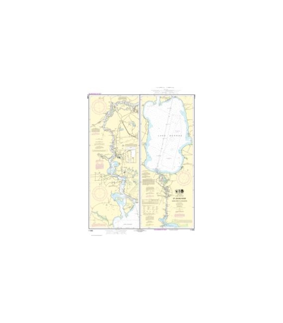 NOAA Chart 11495 St. Johns River Dunns Creek to Lake Dexter