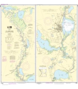 NOAA Chart 11498 St. Johns River Lake Dexter to Lake Harney