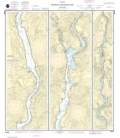 NOAA Chart 18553 Franklin D. Roosevelt Lake - Northern Part