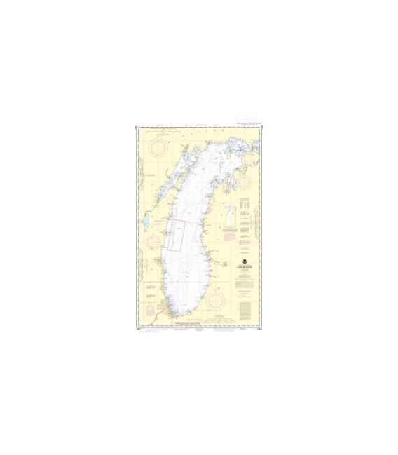 NOAA Chart 14901 Lake Michigan (Mercator Projection)