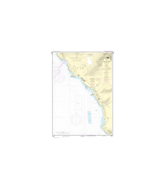 NOAA Chart 19361 Port Wa&lsquo - ianae Island of O&lsquo - ahu