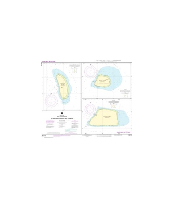 NOAA Chart 83116 Islands in the Pacific Ocean-Jarvis, Bake and Howland Islands