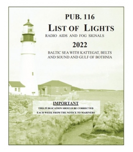 PUB 116 - Baltic Sea with Kattegat, Belts and Sound and Gulf of Bothnia, 2022 Edition