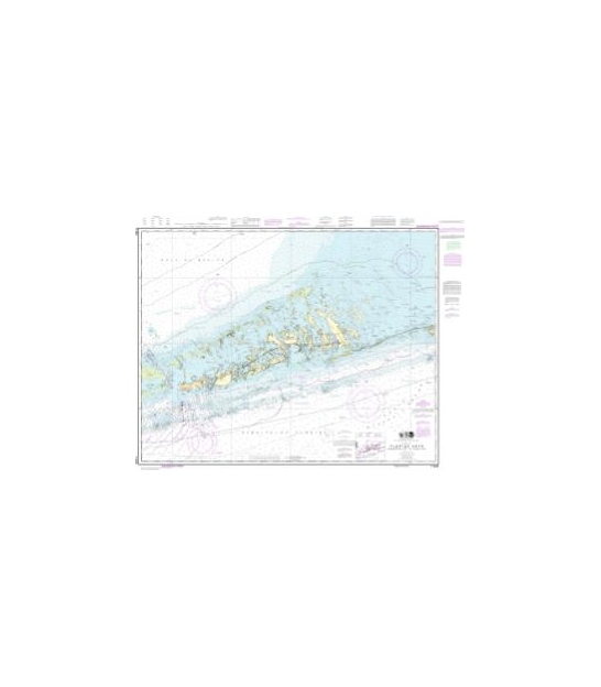 OceanGrafix NOAA Nautical Charts 11462 Fowey Rocks to Alligator Reef