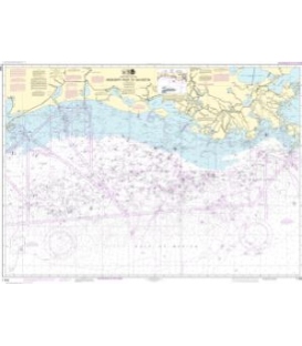 NOAA Chart 11340 Mississippi River to Galveston