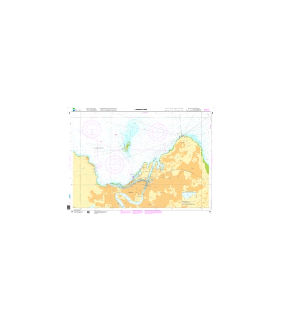 Norwegian Nautical Chart 458 Trondheim havn