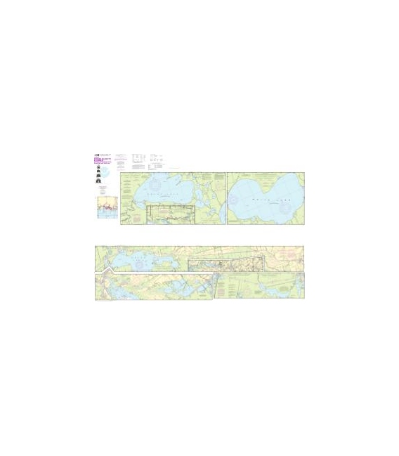 NOAA Chart 11348 Intracoastal Waterway Forked Island to Ellender, including the Mermantau River, Grand Lake and White Lake