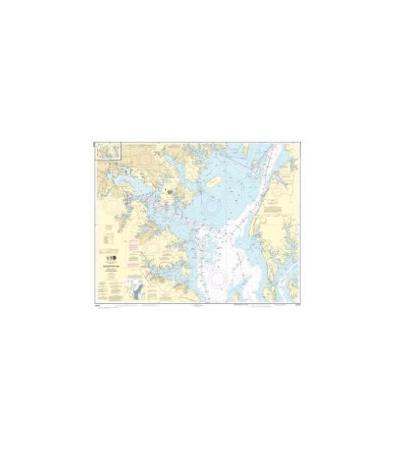 NOAA Chart 12278 Chesapeake Bay Approaches to Baltimore Harbor