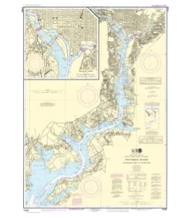 NOAA Chart 12289 Potomac River Mattawoman Creek to Georgetown - Washington Harbor