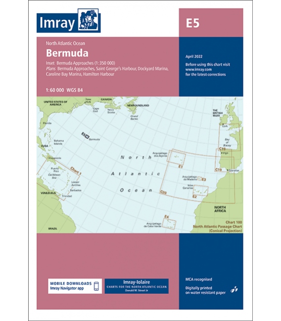 Imray Chart E5 Bermuda 