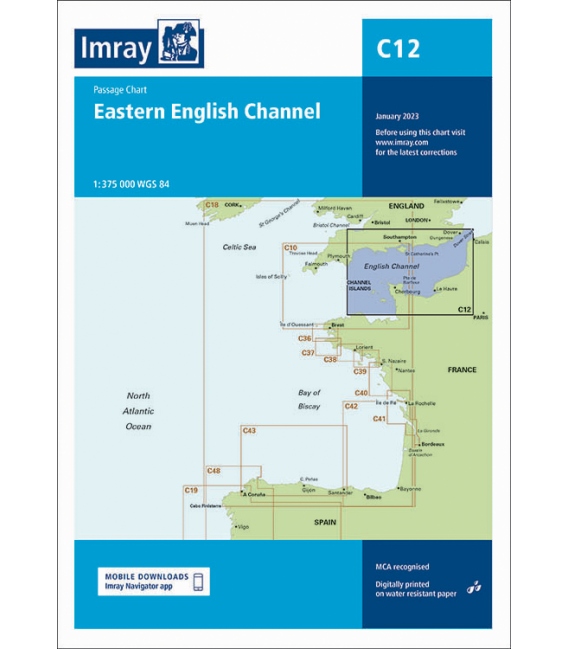 Imray Chart C12 Eastern English Channel Passage Chart