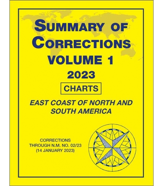 Summary of Corrections: Volume 1 - East Coast of North and South America, 2023