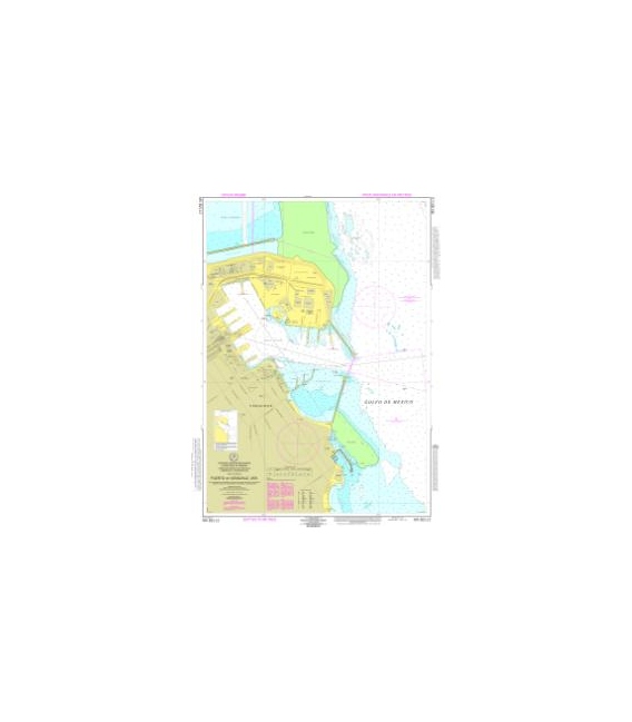 OceanGrafix Mexican (SEMAR) Nautical Chart MX 82112 Puerto de Veracruz
