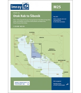 Imray Chart M25: Otok Rab to Sibenik, 2023 Edition