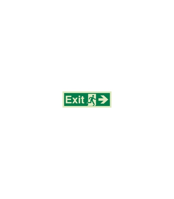 4363 Exit + Running man symbol + arrow right 