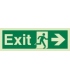 4363 Exit + Running man symbol + arrow right 