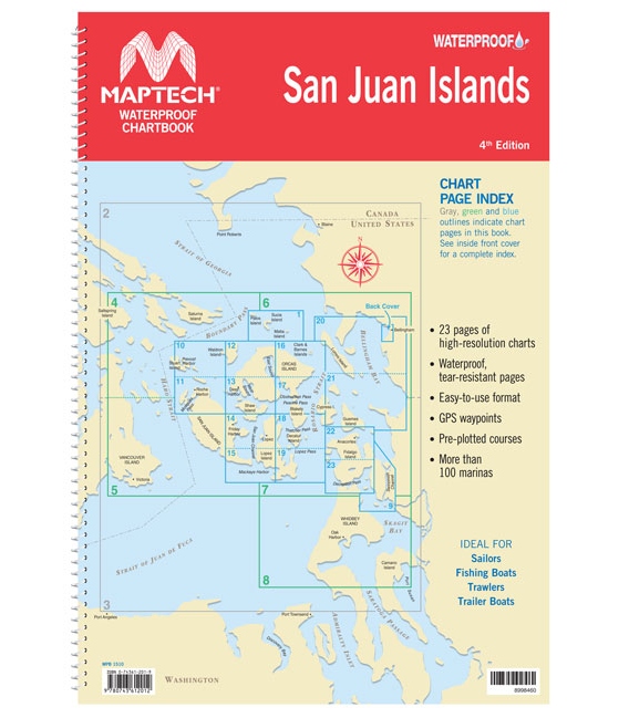 Maptech WPB1510 San Juan Islands, 4th Edition, 2018