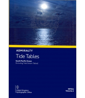 NP204 Admiralty Tide Tables (ATT) Volume 4, South Pacific Ocean (including Tidal Stream Tables), 2024 Edition