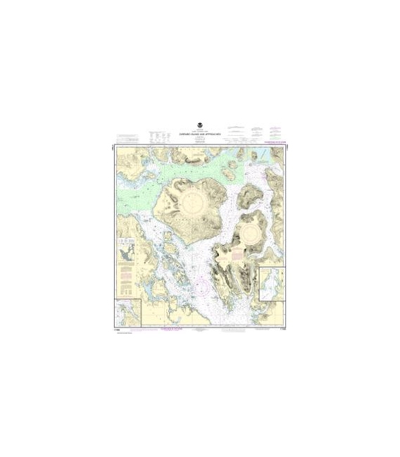 NOAA Chart 17382 Zarembo Island and approaches - Burnett Inlet, Etolin Island - Steamer Bay