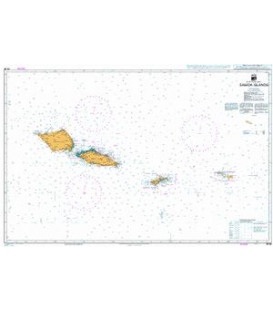 British Admiralty Western Samoan Nautical Chart WS111 Samoa Islands