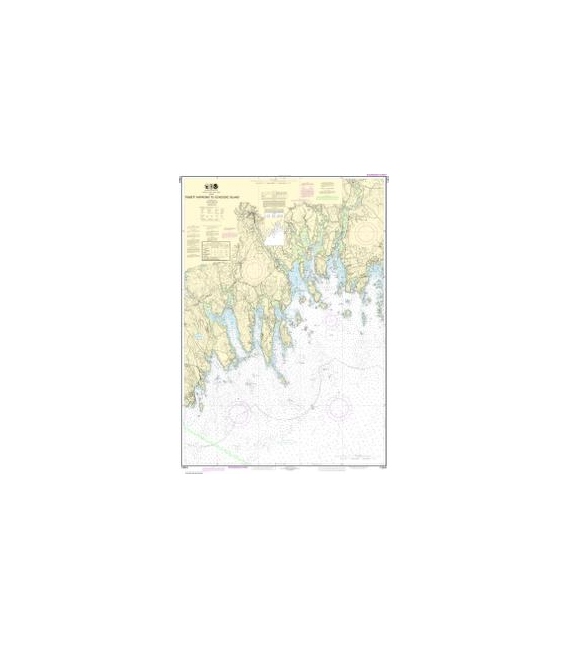 NOAA Chart 13324 Tibbett Narrows to Schoodic Island