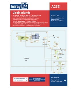Imray Chart A233 Virgin Islands (A231 and A232), 2023 Edition